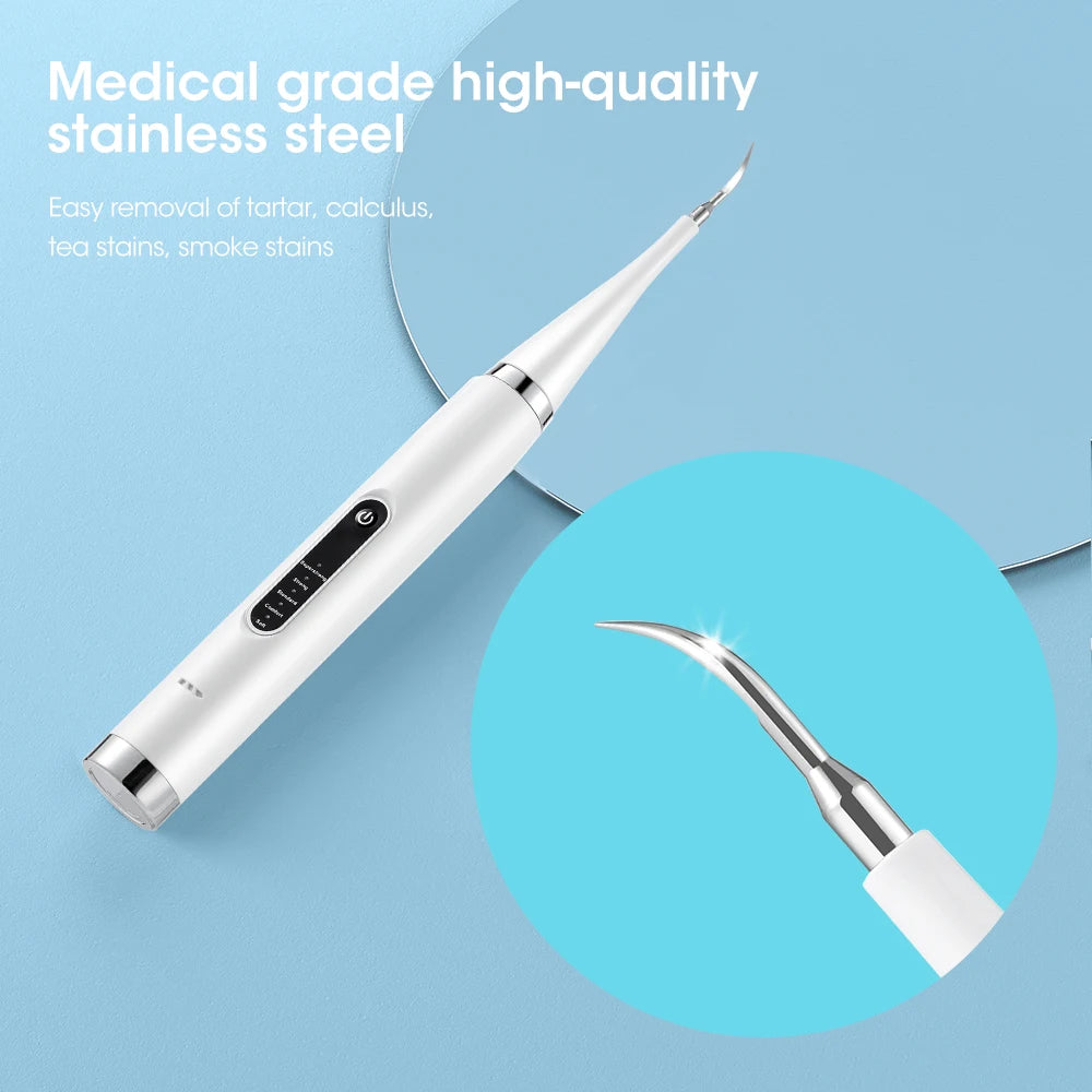 Electric Dental Scaler For Teeth Tartar Stain Tooth Calculus Remover Electric Teeth Plaque Cleaner Dental Stone Removal