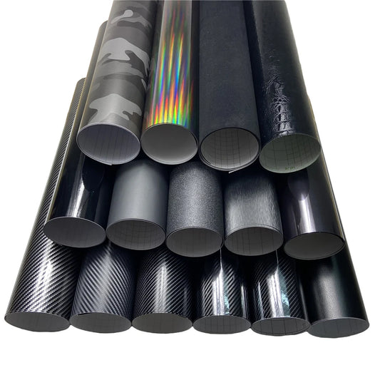 Carbon Fiber Vinyl Wrap Film Car Stickers Glossy Matte Chrome Wrapping Foil Car Decal Styling Scooter Motorcycle