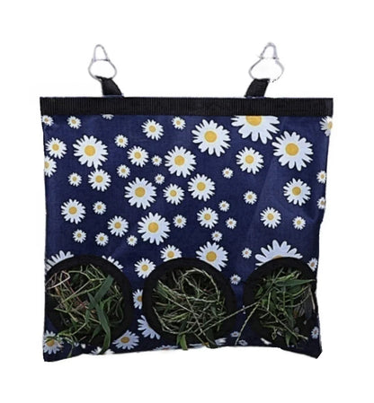 Rabbit Hay Bag 2/3 Holes Hanging Dry Grass Feeder for Guinea Pig Bunny Chinchillas Rats Small Animal Food Storage Bag