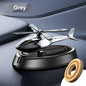 Helicopter Propeller Solar Air Freshener - Styling Car Interior Decor Aromatherapy Diffuser with Rotary Perfume, Solar Powered