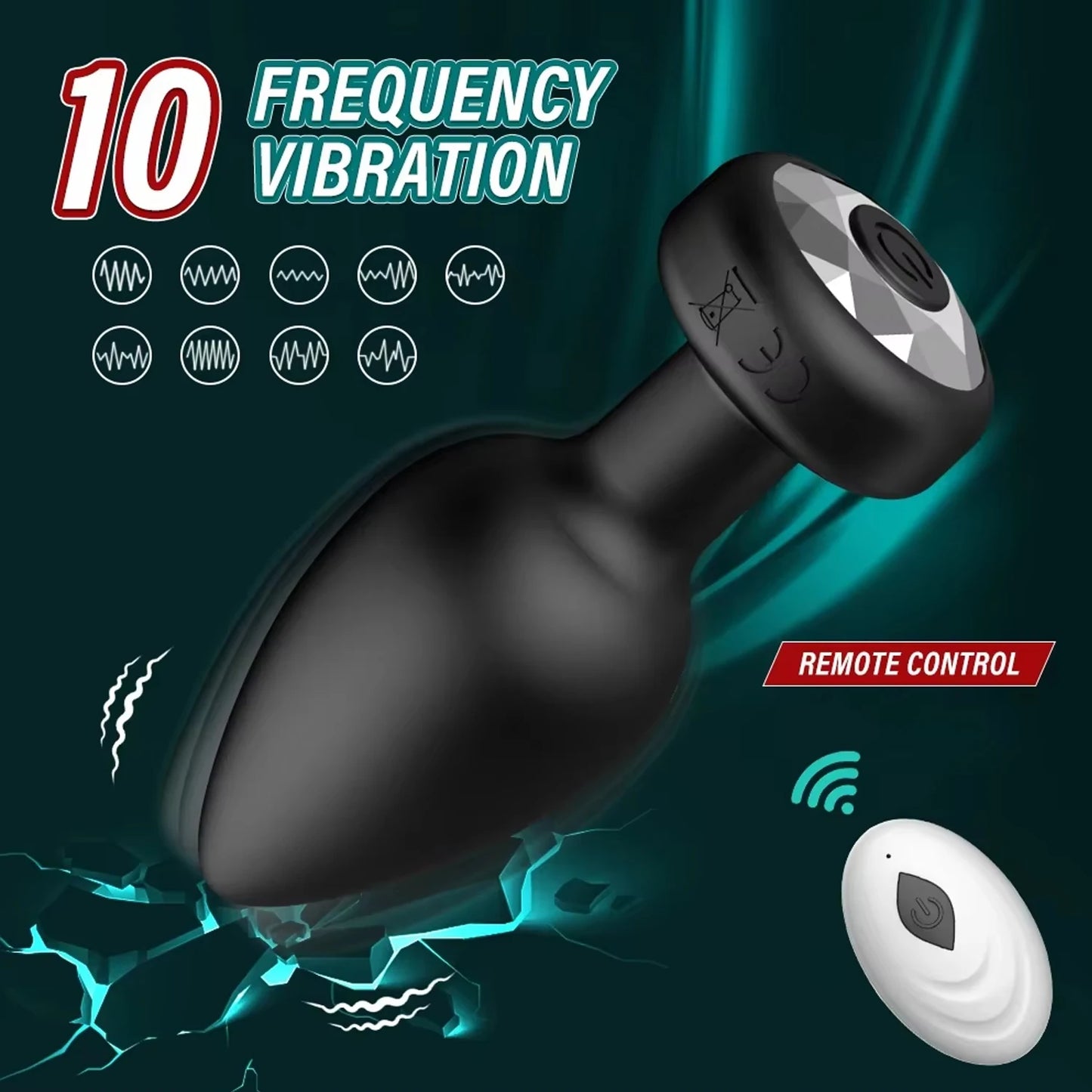 Anal Plug Vibrator for Men Women Butt Plug Men Prostate Massager Female Buttplug Remote Control Adult Sex Toys for Women Men Gay