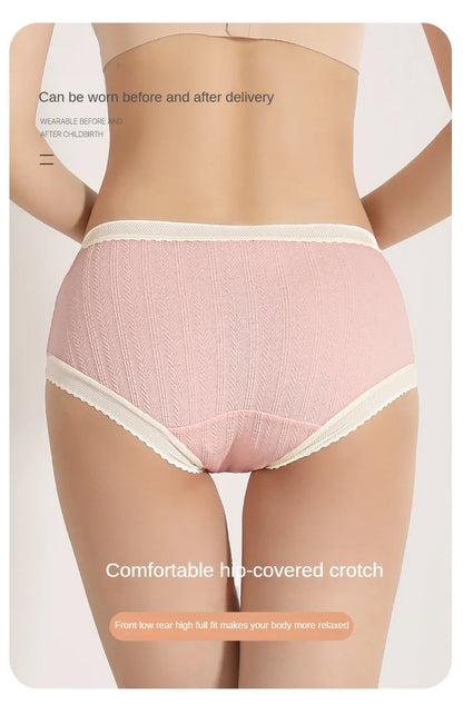 3PCS Soft Briefs V-shaped Abdominal Support Underpanties Pregnancy Childbirth Female Underwear Pregnant Woman Women's Panties