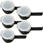 5PCS Sealer Clip With Pour Spouts Food Storage Bag Sealing Clips Plastic Cap Snack Candy Storage Fresh Clamp Kitchen Organizer