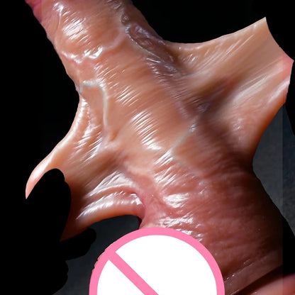 Realistic Sliding Dildo Skin Venis G-spot Stimulate Orgasm Masturbators Soft Penis Big Dick Suction Cup Anal Sex Toys For Women
