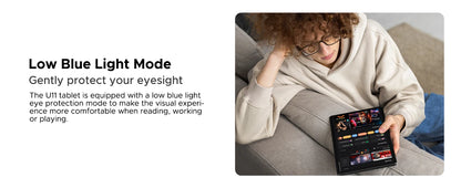 DOOGEE U11 Android 15 Tablet 11 Ultra-clear 90Hz Display 4GB RAM 128GB ROM 8580mAh Battery Dual Speaker Supports Widevine L1