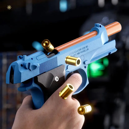 SIG17 Throwing Shell Soft Bullet Toy Gun with Blowback Outdoor Sports CS Game Pistol Launcher Model Birthday Gift