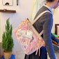 New Y2K Cute Japanese Ita Bag Lolita Girl Transparent Shoulder Tote Bag Large Capacity Crossbody Casual Bag DIY Display Handbags