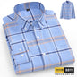 The new 10XL and 11XL oversized Oxford fabric men's shirt is 100% pure cotton, fashionable, casual and business without ironing