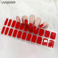 20/22Tips UV Semi cured Gel Nail Stickers Waterproof Long Lasting Full Gel Nail Wraps Press On Nail Decal DIY Manicure