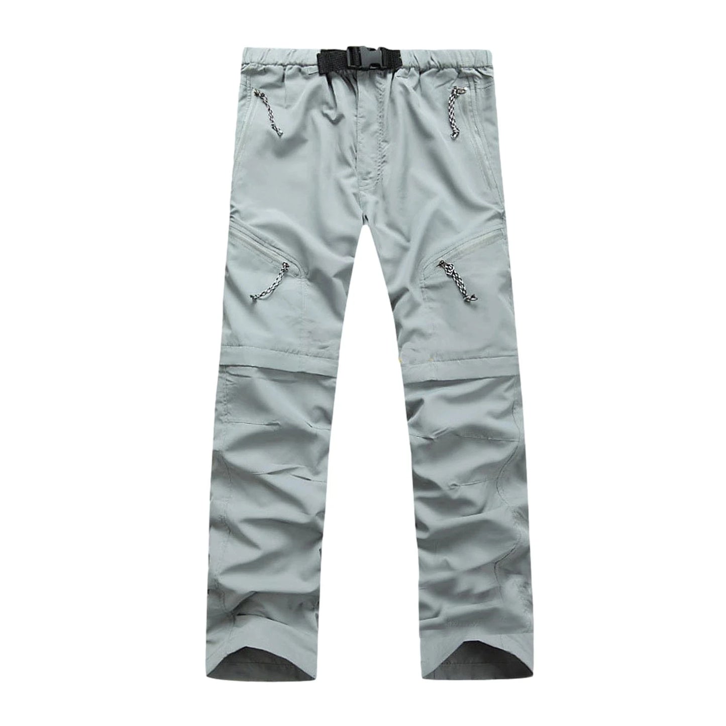 Summer Detachable Quick Dry Cargo Pants Men Waterproof Active Multifunction Pockets Outdoor Long Trousers Casual Pants