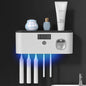 Household 3 in 1 UV Light Electric Toothbrush Sanitizer Wall Mounted Toothbrush Holder With Toothpaste Dispenser Combination