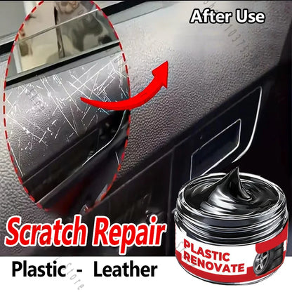 Auto Interior Refurbish Paste Multifunctional Leather Plastic Care Cream Long Lasting Shine Anti Oxidation Protection Coating