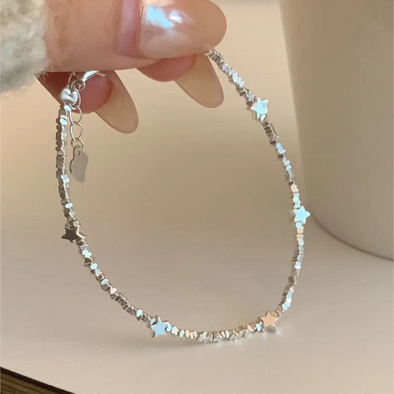 VENTFILLE 925 Sterling Silver Butterfly Bracelet for Girl Bead String Design Insect Fashion Versatile Jewelry Gift Dropshipping