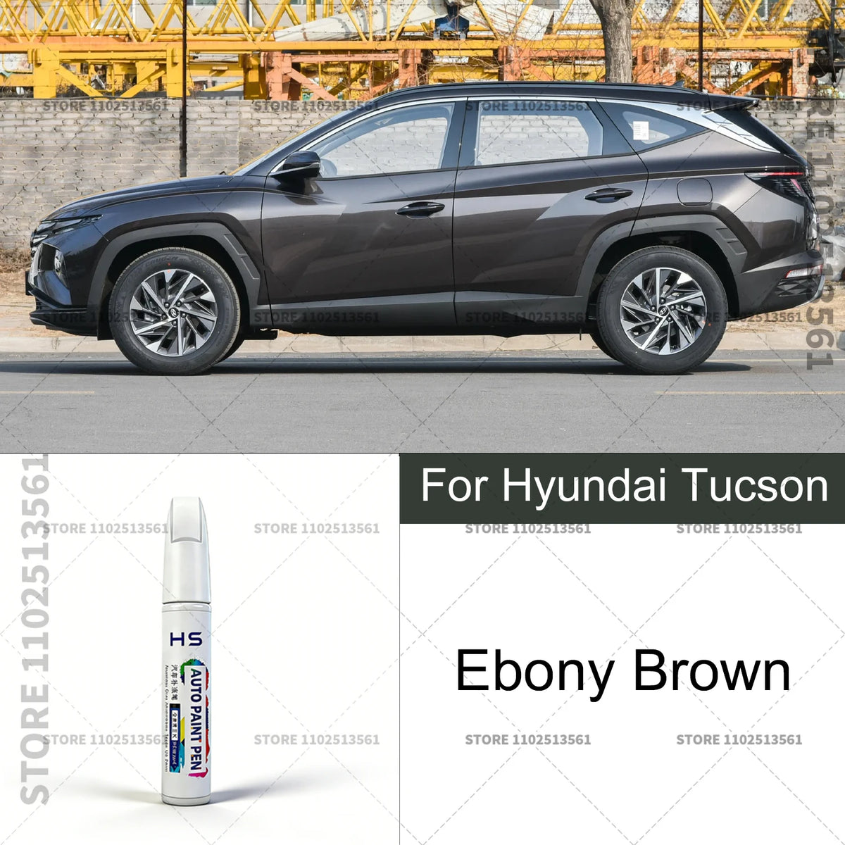 Car Paint Repair Pen Touch Up Scratch Remover DIY Auto Accessories For 2004-2025 Hyundai Tucson White Brown Black E9 BN Blue BU