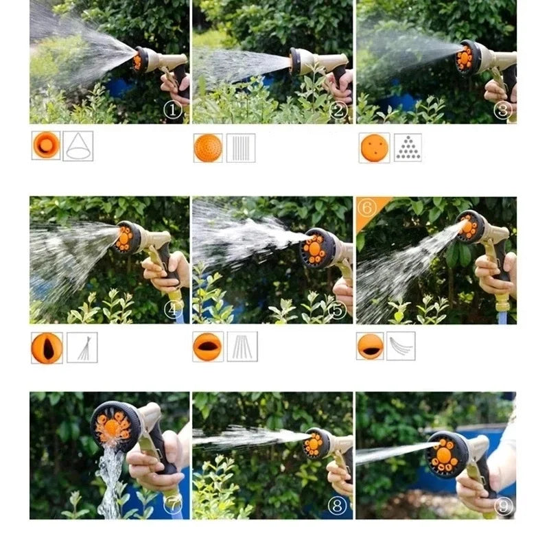 Spray Lawn Watering Multi-Function Car Wash High Pressure Durable Hand-Held Tools Hose Sprinkle Nozzle Garden Cleaning Water Gun