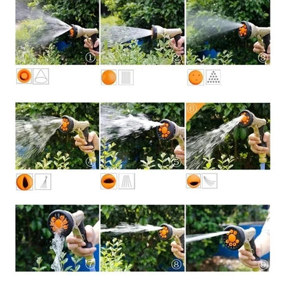 Spray Lawn Watering Multi-Function Car Wash High Pressure Durable Hand-Held Tools Hose Sprinkle Nozzle Garden Cleaning Water Gun