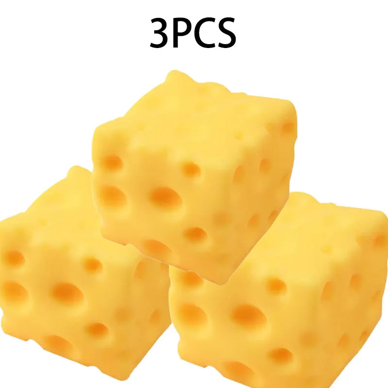 5CM Cheese Squeeze Toy Extra Large Size Cheese Squishy Fidget Toys Slow Rebound Shapeable Venting Ball for Adults Gifts 2026 New