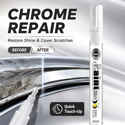 Silver Chrome Plating Touch Up Pen Auto Car Oxidation Rust Scratch Repair Tool For Rim Handle Mirror Trim