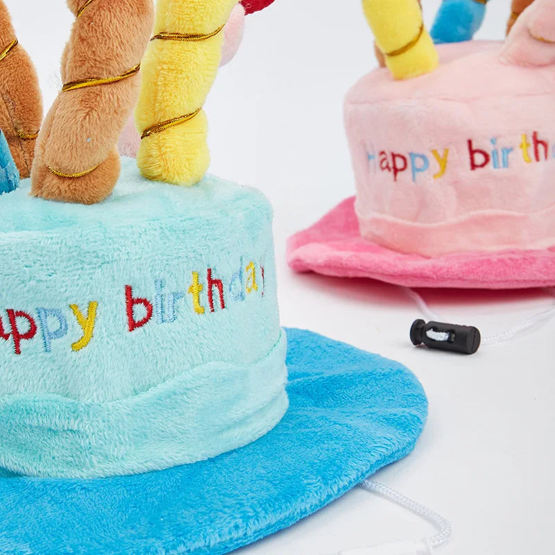Pet Dog Hat for Birthday Party Adjustable Dog Hats Cats Dog Costumes Puppy Grooming Dress Up Hat Pet Supplies