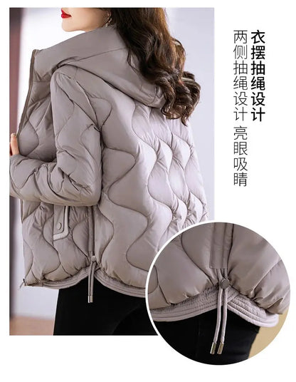 Hooded Parkas Women Winter 4XL Korean Fashion All-match Coats Thicken Keep Warm Streetwear Cold Wear Casual Female Outwear Ins