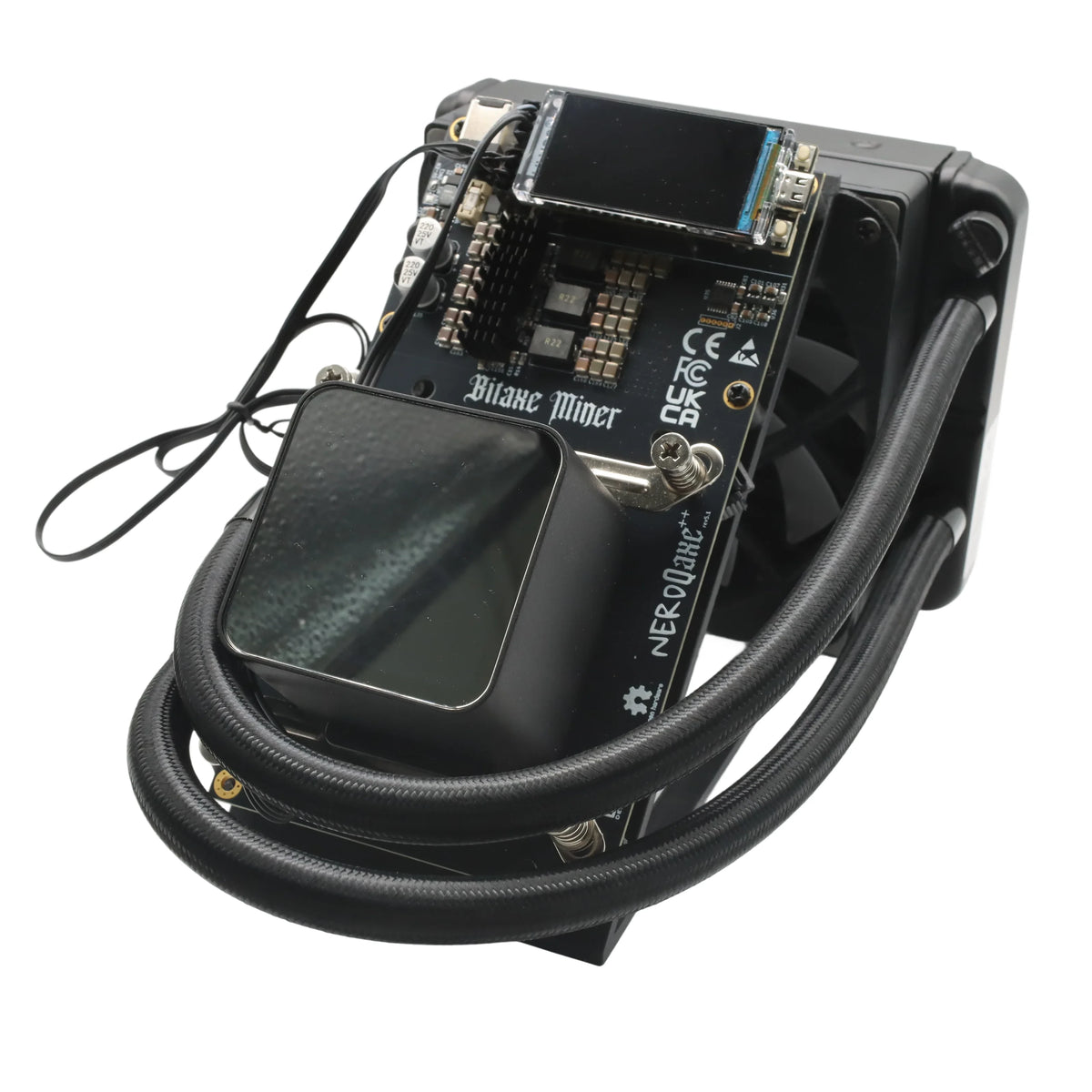 NerdQAxe++ Hydro 4.8Th/s 75W Super Slient Water cooling Bitcoin Miner
