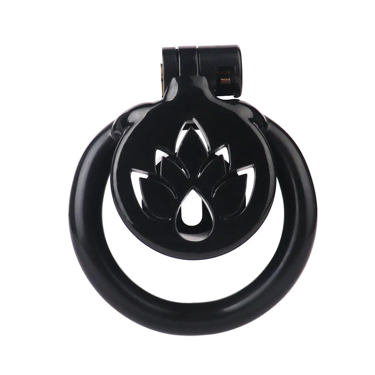 Male Chastity Cage with Lotus Design - Comfortable Self-Control Device for Abstinence, Durable ABS Material, BDSM Toy for Men
