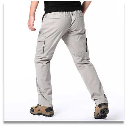 Plus Size Men's Cargo Pants Casual Loose Multi Pocket High Quality Cotton Pants Long Trousers Mens Jogger Pants 5XL 6XL
