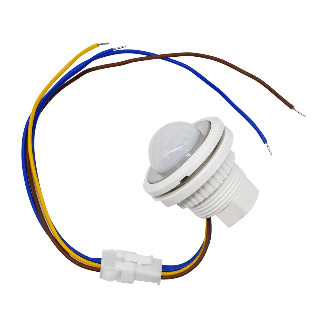 Mini Motion Sensor Light Switch 110-220V PIR Sensor Smart Detection Time Delay Adjustable Infrared Induction Detector