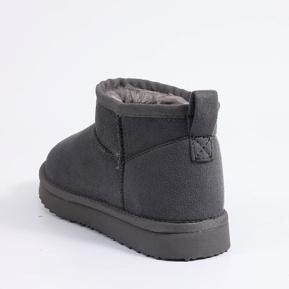 Smile PoP New Winter Cotton Women Boots Warm Suede Women Shoes Casual Plush Mini Cotton Snow Boots Nonslip Furry Ankle Shoes