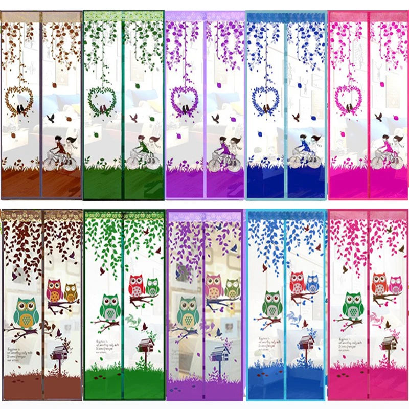 Mesh Door Curtain Magnetic Curtains Hands-free Anti Mosquito Insect Fly Bug Curtain Net Automatic Closing Window Screen Kitchen