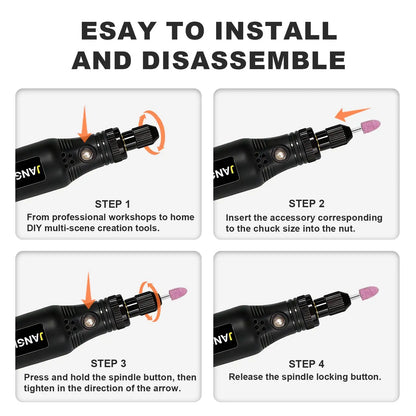 JANGKLIFE USB Cordless Rotary Tool Kit Woodworking Engraving Pen DIY For Jewelry Metal Glass Mini Wireless Drill