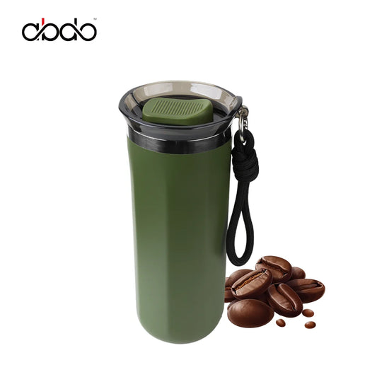 Vacuum Insulated Coffee Travle Mug Stainless Steel Thermo Bottle Cup Thermal Tumbler With Carrying Ring Flask for Hot Cold Drink