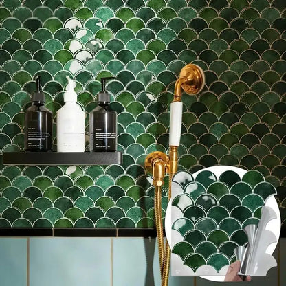 1/10/20pcs Self Adhesive Wall Tiles, Heat Resistant Peel And Stick Kitchen Backsplash, Waterproof , Stickers For Home Decor