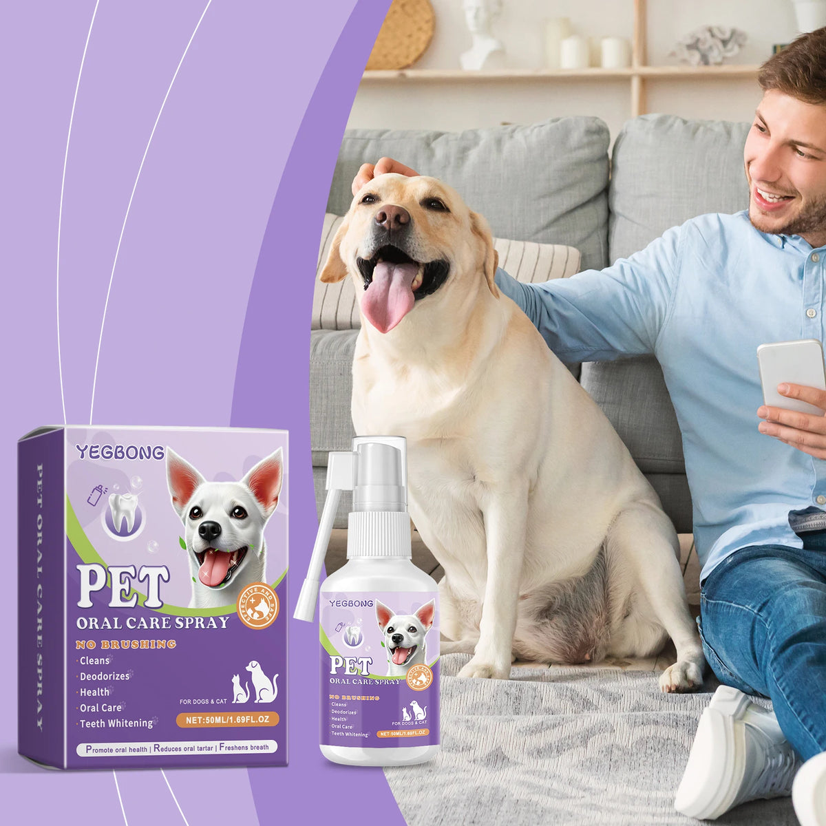 Pet Flea Spray Spray Effectively Removing Fleas Ticks Relieve Skin Itching Natural Ingredients Non Irritating Pet Flea Repellent