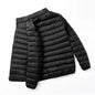 Men's All-Season Ultra Lightweight Packable Down Jacket Water and Wind-Resistant Breathable Coat Big Size Men Hoodies Jackets