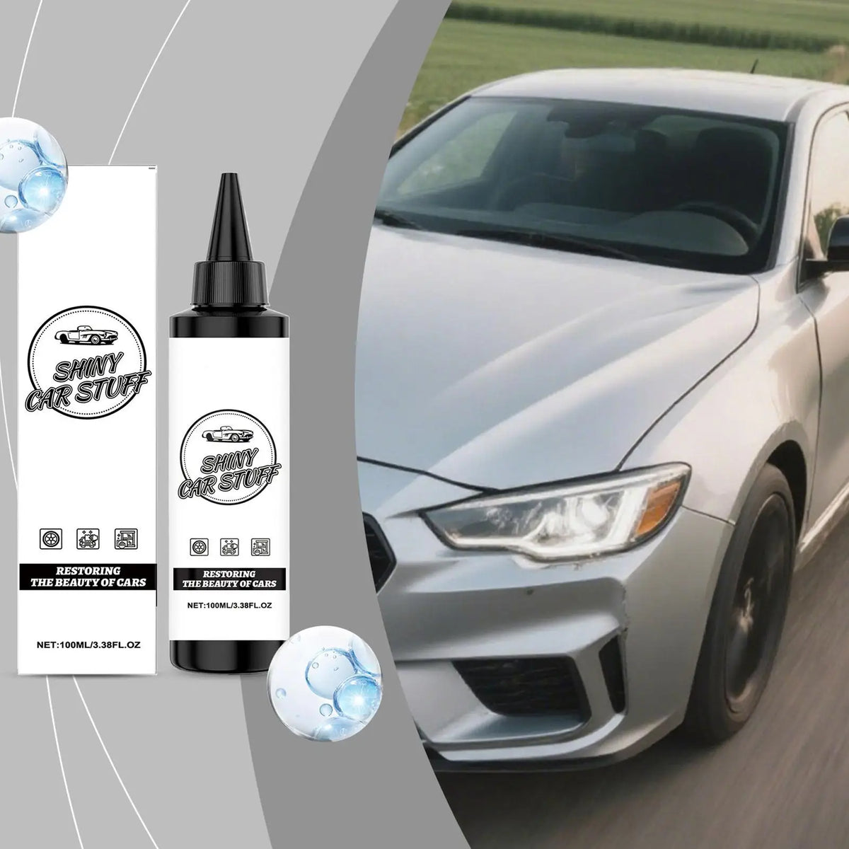 Coating Agent for Automotive UV Resistant Long Lasting Dustproof Portable Automobile Cleaner Solution Shine Restorer Auto