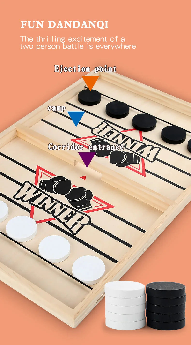 Table Hockey Paced Sling Board Puzzles Game Fast Winner Party Desktop Battle Chess Parent-child Interactive Toys For Children