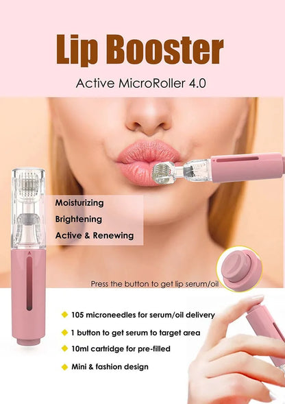 105 Pins Derma Microneedle Roller Titanium Needle Roller Lip Roller Beard Growth Roller Beard Hair Treatment & Serum Applicat