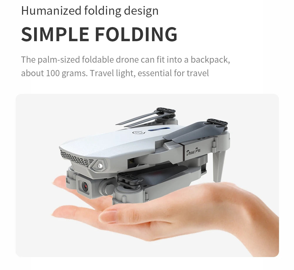 S529 New Drone 2.4G RC Quadcopter Drone 5G FPV WiFi Foldable With Mod Altitude Resistance NO Camera Wide-angle Shooting Boy Toy