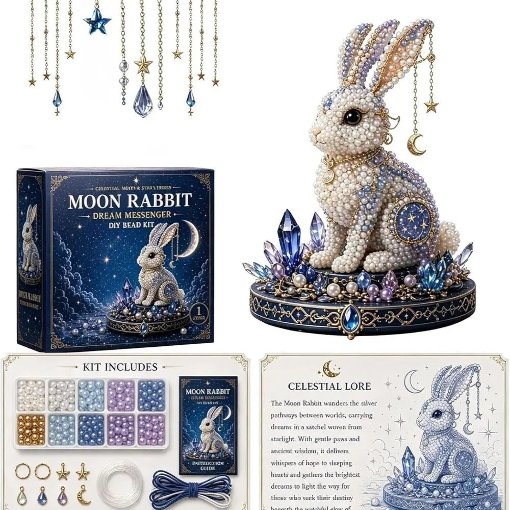 3D Design Animal Guardian Beading Kit Animal Shape Handmade DIY Beadwork Craft Kit Material Package with Colorful Beads