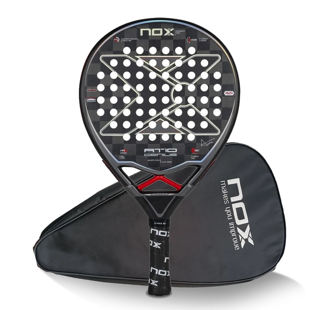 Nox 3D Carbon Fiber Power Racket, Stereo Structure Rebuild Tennis Hit Experience, Immersive Advanced Court, Tech Enabled 2023-26