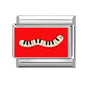 Wholesale Fashion Personalized DIY Red Color Italian Charm Bracelet Watermelon Tomato Bead 9mm Bracelet Stainless Steel Jewelrys