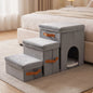 Pet Stairs with House Portable Pet Stairs with Storage Dog Steps with Storage Sturdy Furniture Cozy for Small Dogs, Sofa, Bed