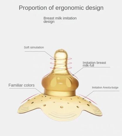 Silicone Nipple Protector Breastfeeding Shields Anti-overflow Milk Cover Soft Comfortable Reusable Nursing Pads for Mothers