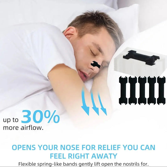 50/30/10Pcs Anti Snoring Nasal Strips Good Way Help Breathing Reduce Snore Nose Patch Better Sleep Easier Breath Aid Decive