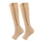 Zipper 4Compression Socks for Varicose Support Outdoor Running Fitness Hiking Anti-Fatigue Medical Care Diabetes Swelling Relief