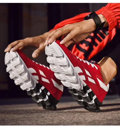 Brand Trend Size 38-48 Men's Wear-resistant Cushioning Thick-soled Fitness Sneakers Outdoor Breathable Running Shoes for Men