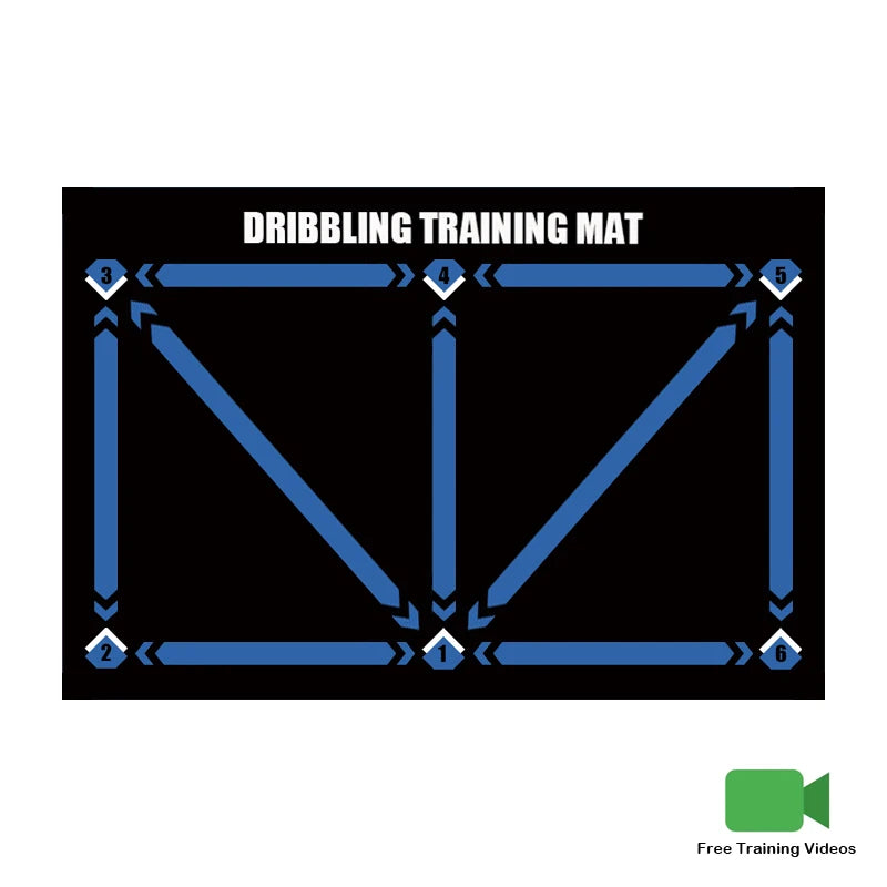Durable non-slip football training mat Foldable carpet dribbling football training mat children's football indoor equipment