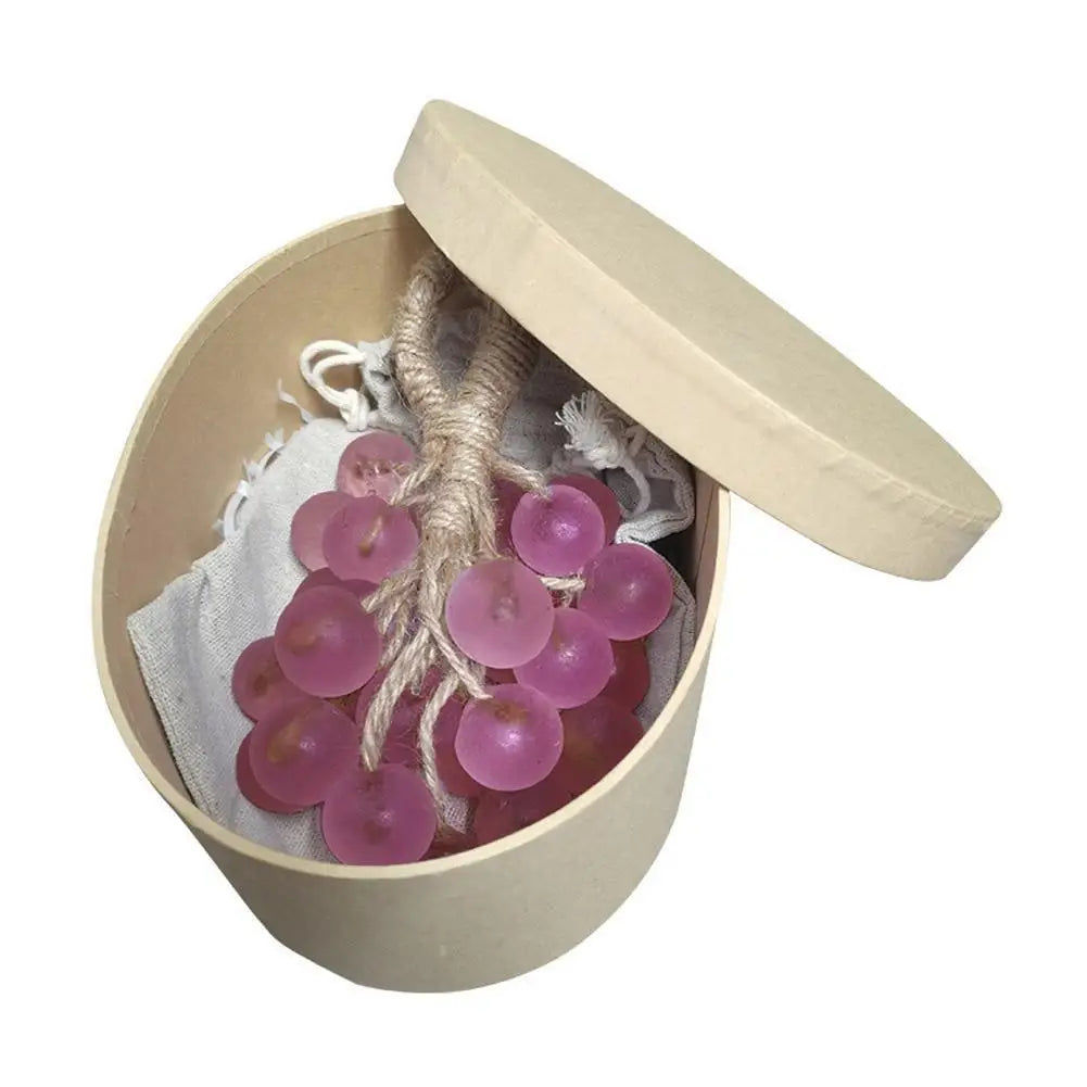 Grape Handmade Soap Natural DIY Crystal Soap Fruit Aroma Scented Soap Creative Gift For Home Fragrance Friend Gift Bathroom