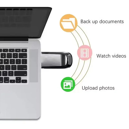 Lenovo 2TB USB 3.0 Metal Flash Drives Super High Speed Pendrive 1TB 512GB Pen Drives Portable USB Stick For Car Phone Computer
